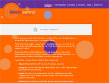 Tablet Screenshot of kineticlearning.com